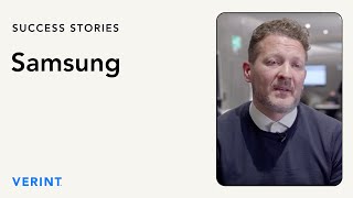 Samsung Event Management – Verint Case Study