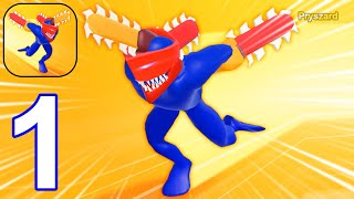 Chainsaw Head: Run and Merge - Gameplay Walkthrough Part 1 Tutorial Levels 1-12 (iOS, Android) screenshot 5
