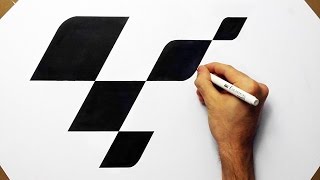 How To Draw MotoGP Logo by Denis - Fan Art Speed Drawing