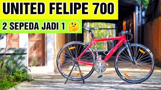 Sepeda Ini MTB apa Road Bike Sih?? || review united felipe 700