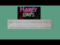 Happy days  base musicale note silasol