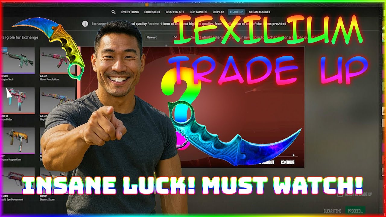 iEXILIUM ULTRA LUCKY KNIFE TRADE UP (HE HITS BIG!!!)
