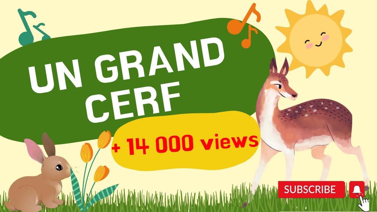 Dans sa maison un grand cerf -🦌 #comptinesetchansons - Chanson pour