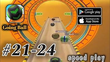 Going Balls | All levels gameplay Lv 21-24 (iOS, Android)