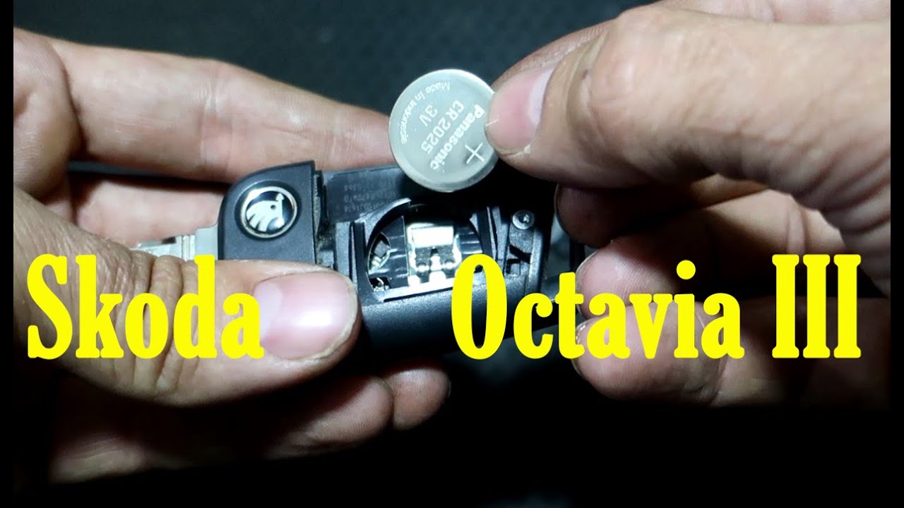 Skoda Octavia 3 Schlüssel Batterie wechseln so einfach gehts YouTube