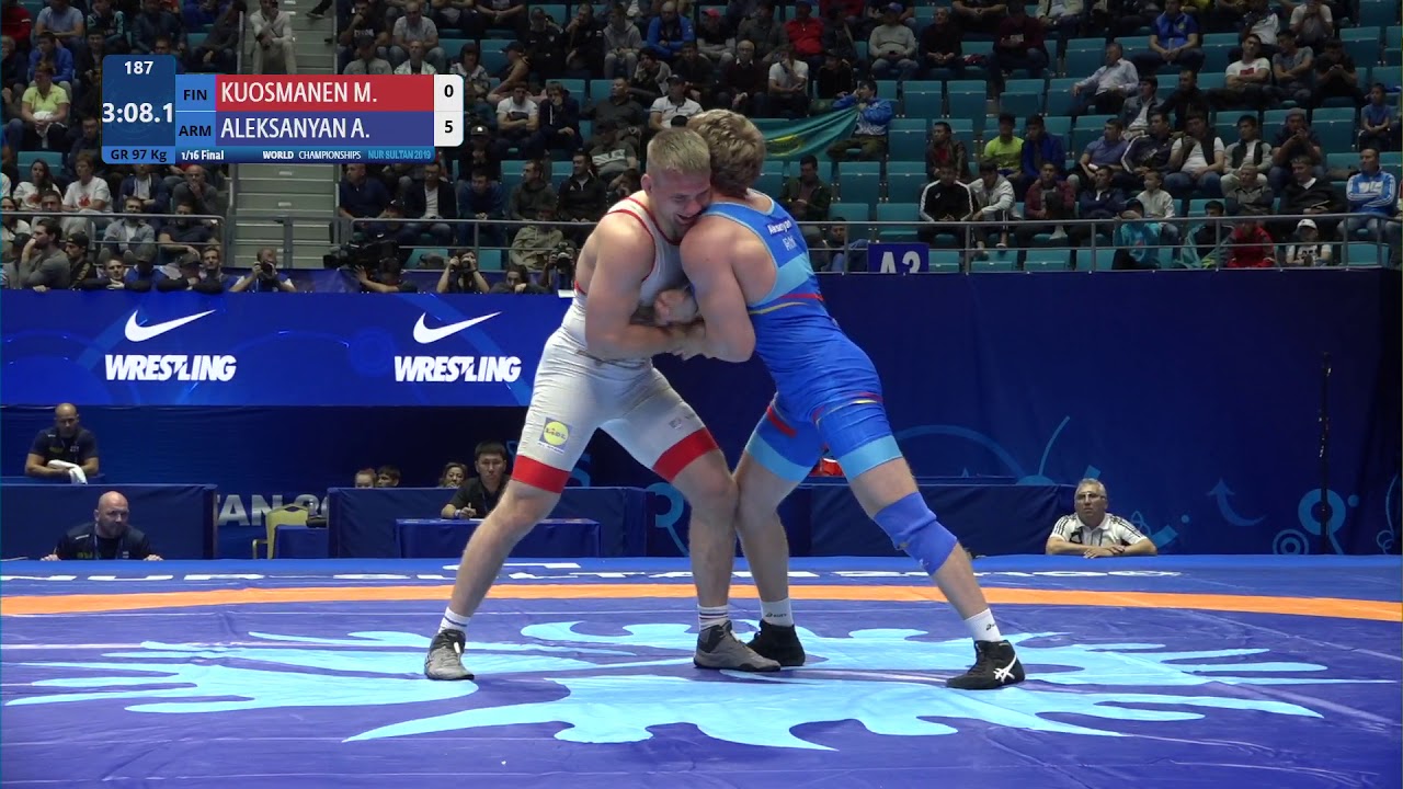 1/16 ГРБ 97 кг М.Кусманин (Финляндия) - А.Алексанян (Армения)