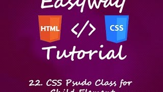 21. CSS Psudo Class for child elements - English
