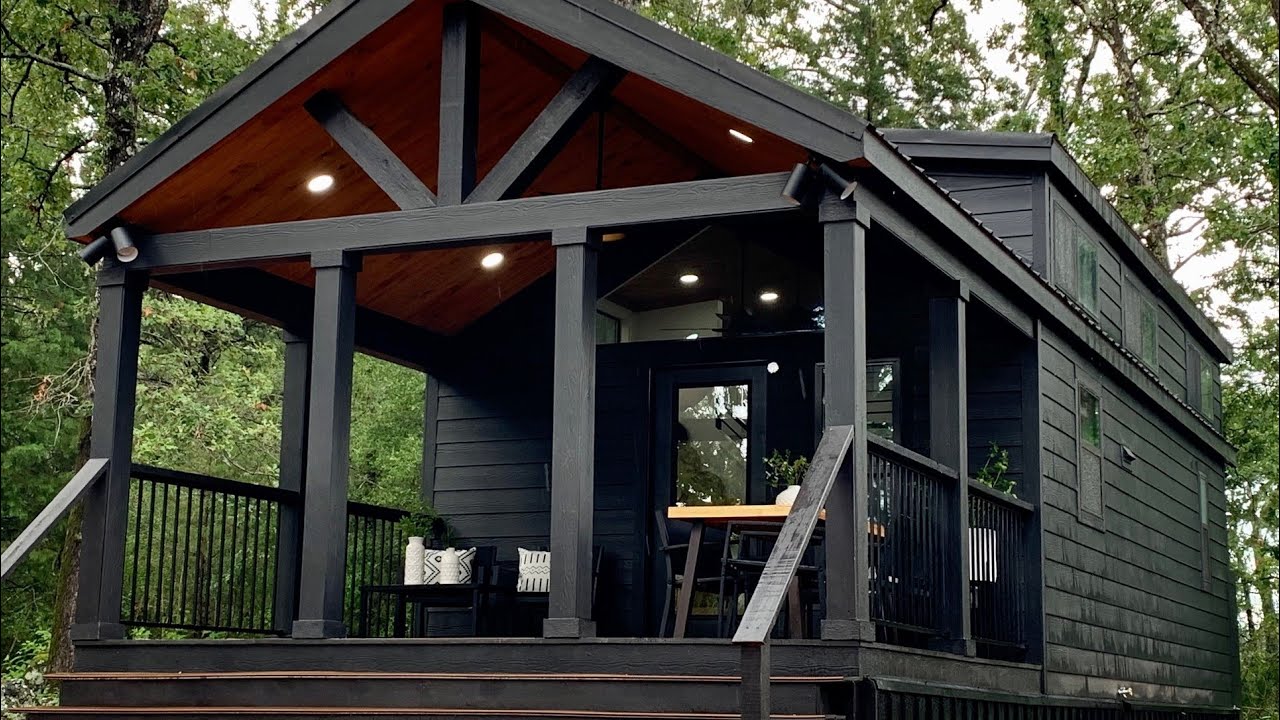 LIVING TINY with MR TINY Custom modern boho tiny home with maximum