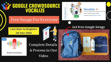 Free Google Crowdsource Vocalize Swags For Everyone | Any One Can Apply FREE | #GoogleCrowdSource |