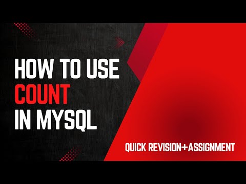COUNT Function & ALIAS in SQL | When You Need Totals, Not Rows + Assignment