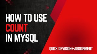 COUNT Function & ALIAS in SQL | When You Need Totals, Not Rows + Assignment