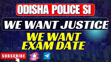 we want eam date|| we want justice  || OPRB EXAM date|| OPRB SI EXAM #odishapolicesiexam #si