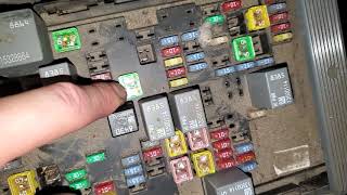 2008 GMC Sierra Starter Relay & Fuse, Fuel Pump Relay & Fuse Location