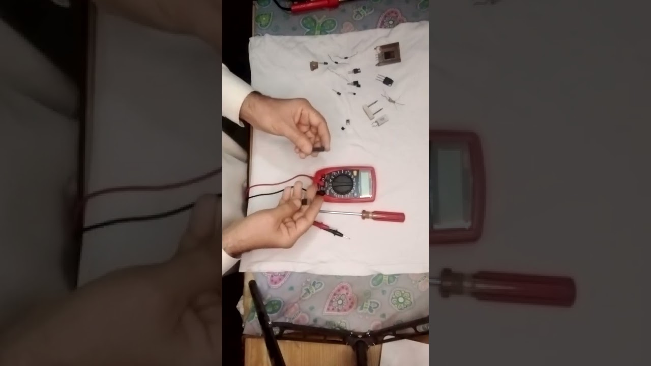 How to test a Diode and transistor using Digital Multi meter BJT