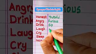Synonyms Words You Should Know