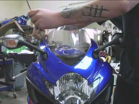 Removing a Motorcycle Windscreen - YouTube