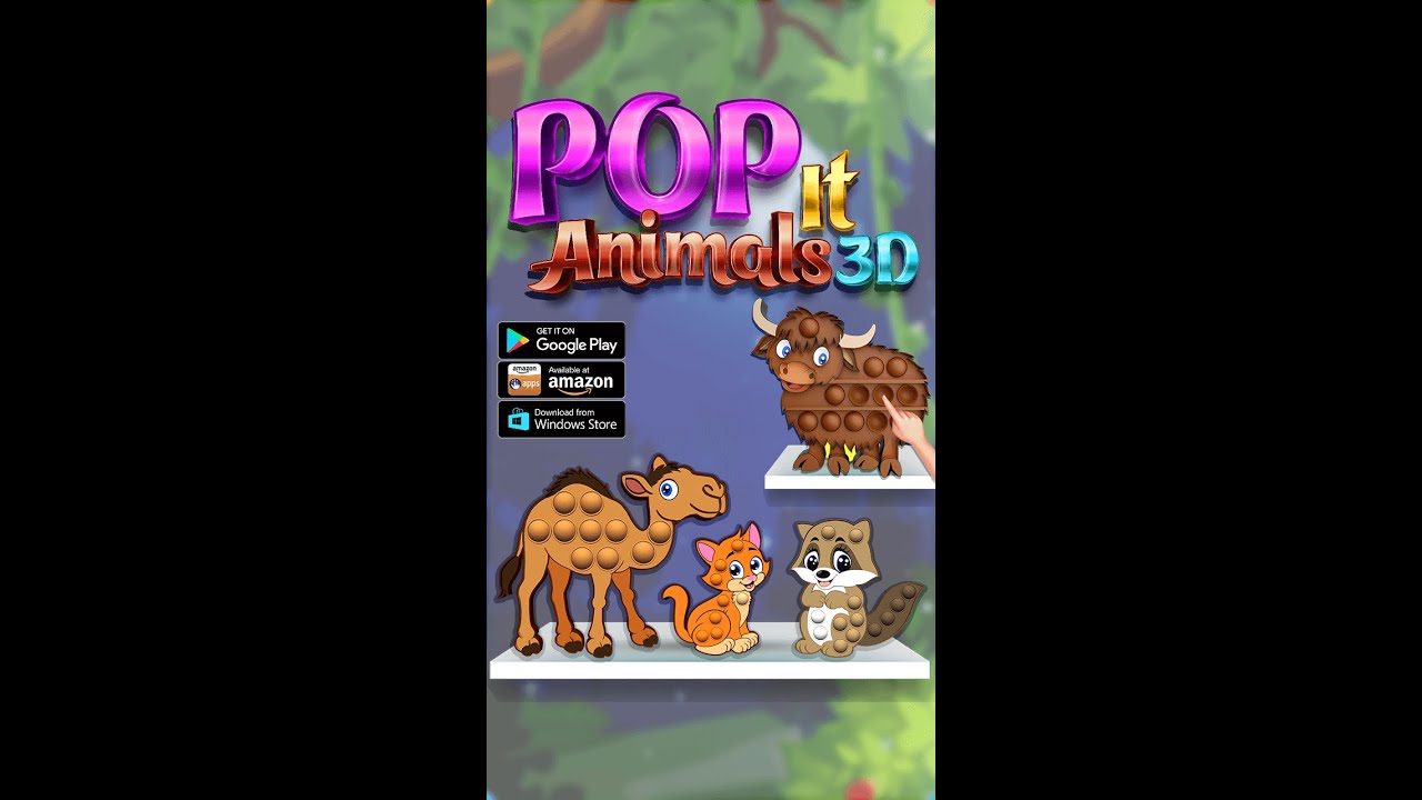 Pop it Animals 3D MOD APK cover