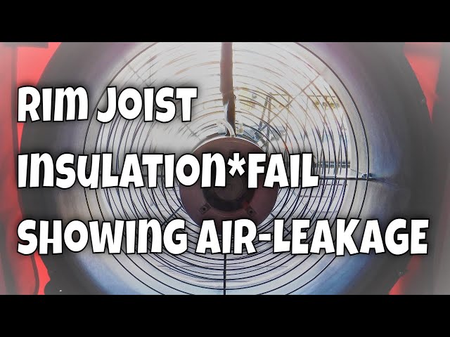 Air Leakage Demo @ Rim Joist: Blower Door Demo