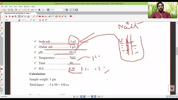 TEX 2104 WPT 1 Lab Lecture 06 Dyeing of cotton fabric with direct dyes