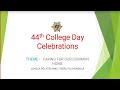 Part3 44th college day celebrations loyola polytechnic ysrrpulivendula  24022024