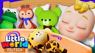 Zehn im Bett | Kinderlieder für Kleinkinder | Little World Deutsch