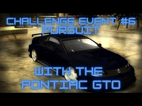 Need For Speed Most Wanted Challenge Series Event 6 With Pontiac GTO Pursuit Gameplay