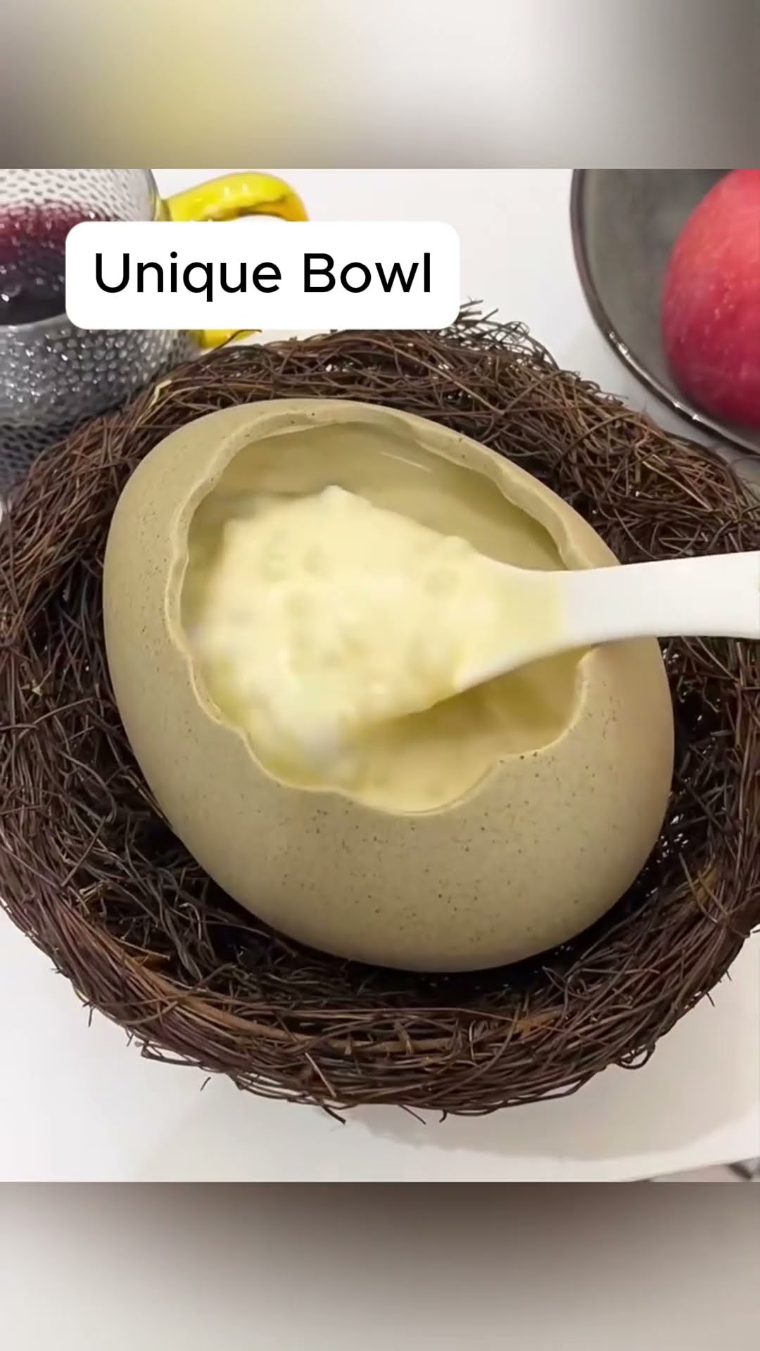 Creative Ceramic Bird Nest Eggshell Bowl ✅ Product Link in Bio ( # 2041 )