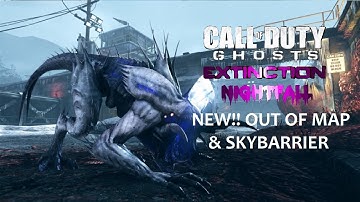 NEW!! DLC Extinction NIGHTFALL Strafe Jump OUT OF MAP & SKYBARRIER - COD Ghosts