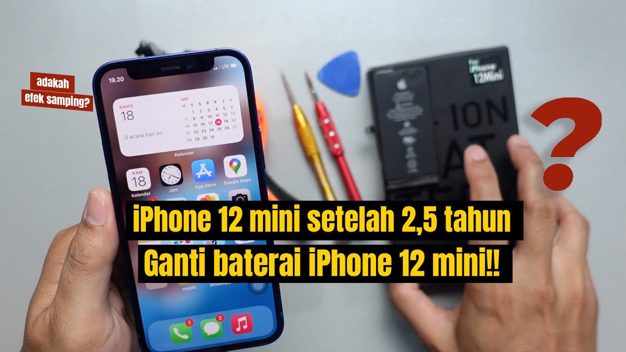 iPhone 12 mini setelah 2,5 Tahun Ganti Baterai iPhone 12 mini YouTube