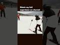 Tried skiing for the first time #shorts #skiing