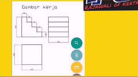 tutorial Cara membuat tangga 3d (Gnacad FOR ANDROID)