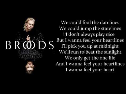 Broods  - HeartLines Lyrics Video