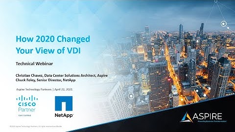 Technical Webinar: How 2020 Changed VDI