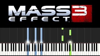 Vignette de la vidéo "Mass Effect 3 - Leaving Earth (Piano Tutorial + sheets)"