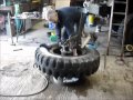 Tyre off the rim