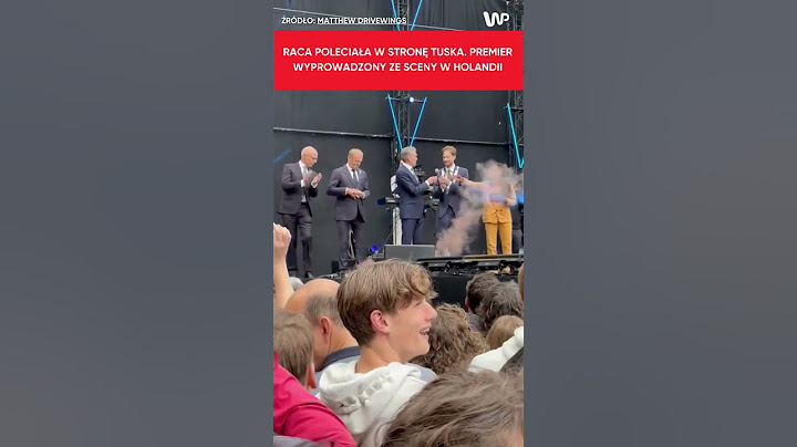Incydent z racą podczas obchodów w Holandii. Donald Tusk wyprowadzony ze sceny