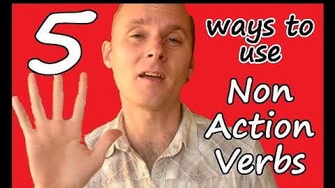 Non Action Verb Categories (Stative Verbs)
