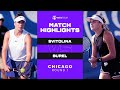 Elina Svitolina vs. Clara Burel | 2021 Chicago Round 1 | WTA Match Highlights