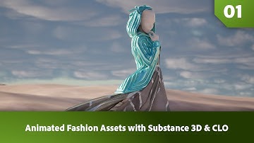 Step-by-Step Tutorial to Creating 3D Animated Fashion Assets (Pt 1) | Substance 3D x Clo3D
