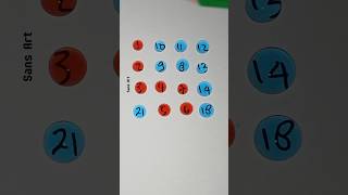 Drawing A Starlight line With Number 1 To 21 #numbers #line #maths #shorts