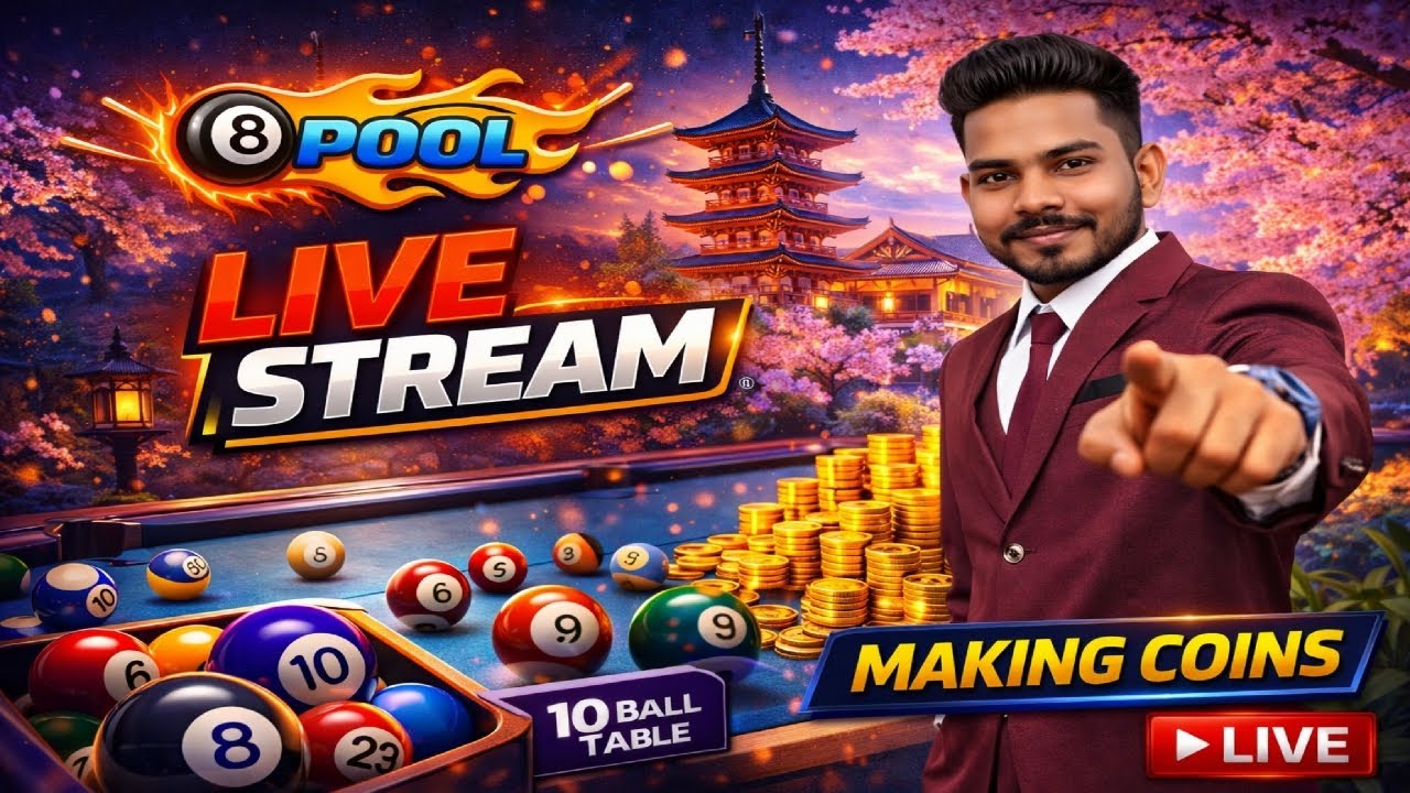 8 Ball Pool Live Stream 🎱 | Big Shots & Pro Gameplay 🔥 | Zx EAGLE Gaming