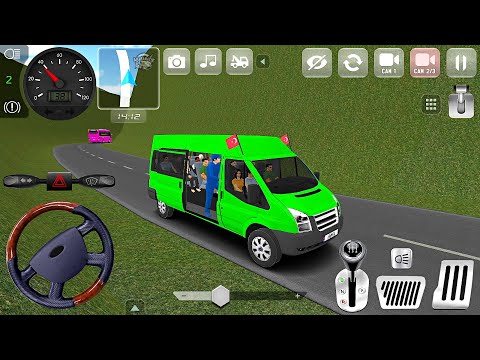 Minibus Simulator Vietnam #18 - Ford Transit Araba Oyunu - Yolcu Taşıma Simülatörü- Android Gameplay