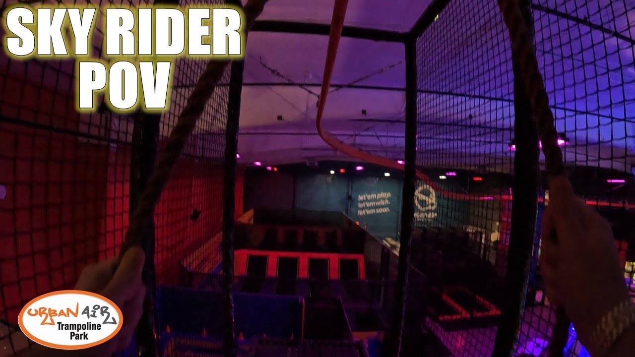 Sky Rider POVs, Urban Air Adventure Park (Bellingham) Zipline Coaster NonCopyright YouTube