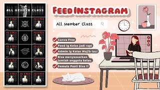 Cara Membuat Feed ig Member Class Tema Hitam di Canva || ig Kelas Aesthetic screenshot 3