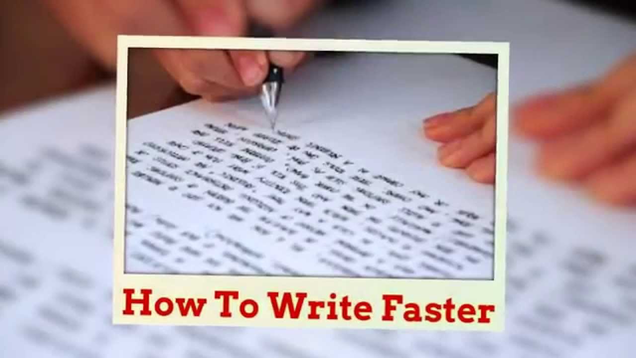 how to write essay fast review