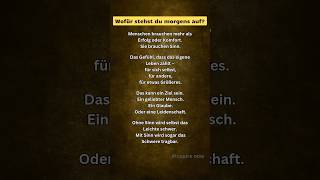 Wofür stehst du morgens auf? #psychologie #lebenssinn #existenz #selbstfindung #logotherapie