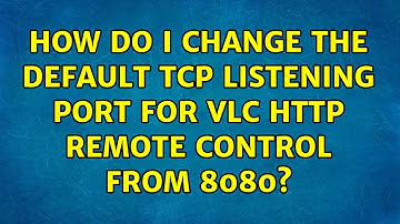 How do I change the default TCP listening port for VLC HTTP Remote Control from 8080?