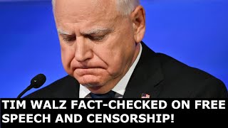 Fact Checking Tim Walz Misconceptions About Free Speech in the VP Debate