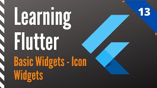 Learning Flutter, Part 13, Basic Widgets-Icon Widgets