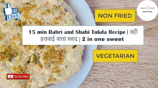 How to make dhaba style Rose Flavored Shahi Tukda recipe at home easily